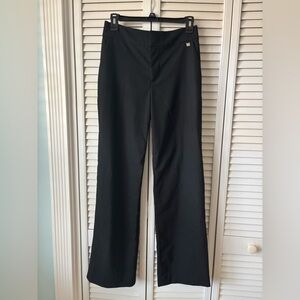 Chaps Mid Rise Straight Leg Black Pants